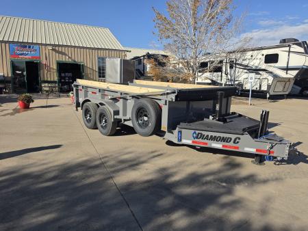 New 2027 DCRC LPT207 14X82 Dump Trailer (Hydraulic Jack, Solar)