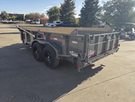 New 2027 DCRC LPT207 14X82 Dump Trailer (Hydraulic Jack, Solar)