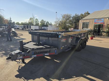 New 2027 DCRC LPT207 14X82 Dump Trailer (Hydraulic Jack, Solar)