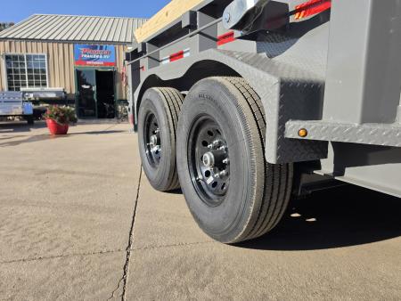 New 2027 DCRC LPT207 14X82 Dump Trailer (Hydraulic Jack, Solar)