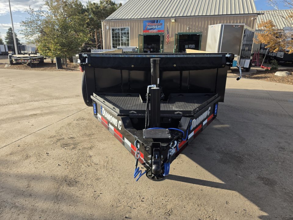 New 2027 Diamond C Trailers LPT207 14X82 Dump Trailer (Hydraulic Jack, Solar)