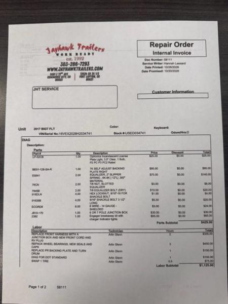 Used 2017 Big Tex Trailers 7-HD20 Equipment Hauler W/Maxx Ramps Other