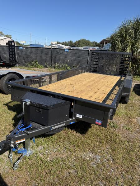 New 2027 Diamond C TUT206 VENTURE UTILITY TRAILER; FRONT MUD SHIELD WITH LED LIGHTS,