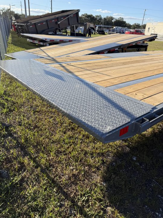 New 2027 Diamond C DET210 Equipment Trailer; 24X102; HYDRO JACK/TILT; 12K POP UP WINCH