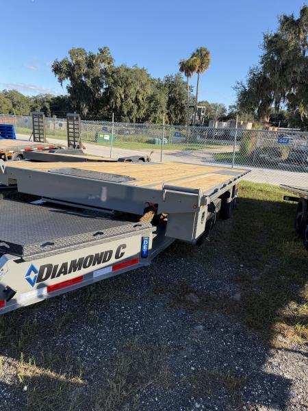 New 2027 Diamond C DET210 Equipment Trailer; 24X102; HYDRO JACK/TILT; 12K POP UP WINCH