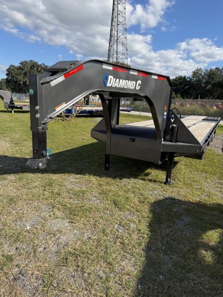 New 2027 Diamond C FMAX212HDT Flatbed Trailer; 35X102; DOVETAIL W/BLACKWOOD RUNNER