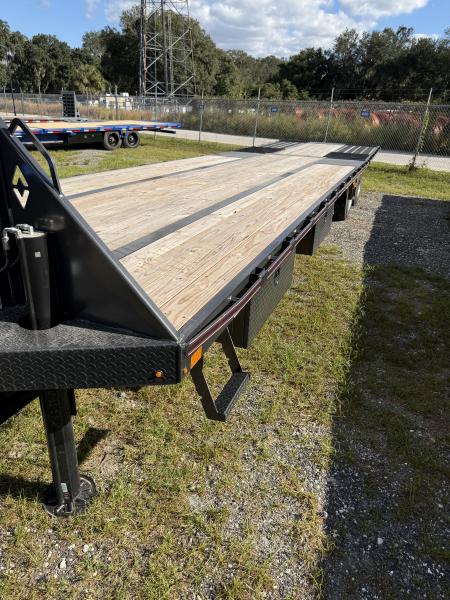 New 2027 Diamond C FMAX212HDT Flatbed Trailer; 35X102; DOVETAIL W/BLACKWOOD RUNNER