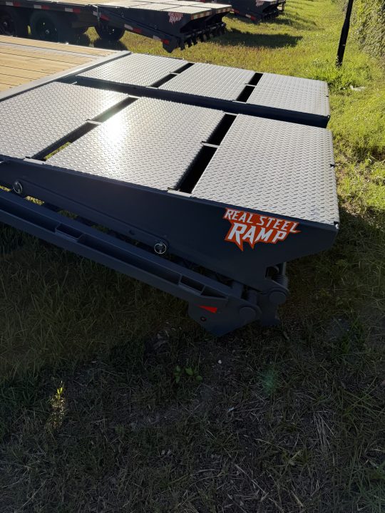 Used 2027 Down 2 Earth DTEGN16-40DT Flatbed Trailer;STEEL RAMPS; 40X102; 5” SIDE RAILS