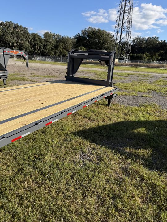 Used 2027 Down 2 Earth DTEGN16-40DT Flatbed Trailer;STEEL RAMPS; 40X102; 5” SIDE RAILS
