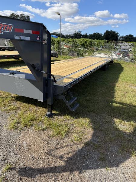 Used 2027 Down 2 Earth DTEGN16-40DT Flatbed Trailer;STEEL RAMPS; 40X102; 5” SIDE RAILS