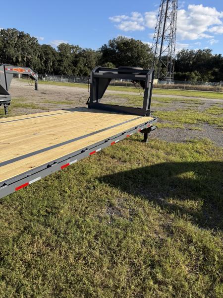 Used 2027 Down 2 Earth DTEGN16-40DT Flatbed Trailer;STEEL RAMPS; 40X102; 5” SIDE RAILS