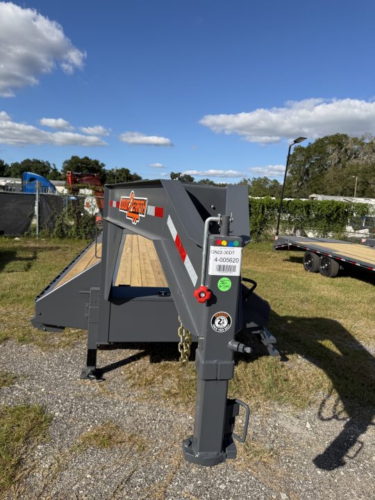 New 2027 Down 2 Earth DTEGN22-30DT Flatbed Trailer; FOLD FLAT STEEL RAMPS