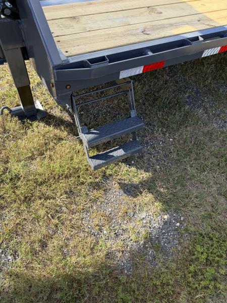 New 2027 Down 2 Earth DTEGN22-30DT Flatbed Trailer; FOLD FLAT STEEL RAMPS