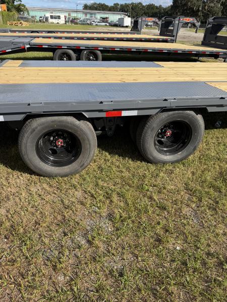 New 2027 Down 2 Earth DTEGN22-30DT Flatbed Trailer; FOLD FLAT STEEL RAMPS