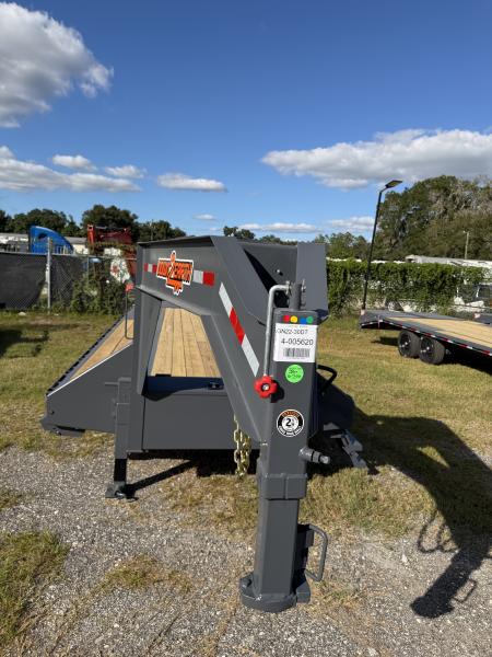 New 2027 Down 2 Earth DTEGN22-30DT Flatbed Trailer; FOLD FLAT STEEL RAMPS