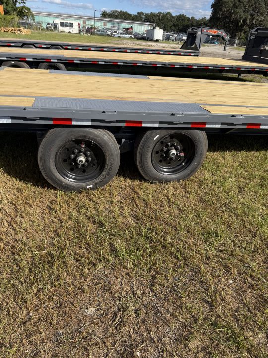 New 2027 Down 2 Earth DTEGN16-30DT Flatbed Trailer; STEEL RAMPS; 30X102