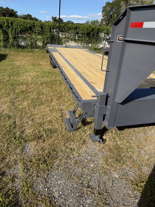 New 2027 Down 2 Earth DTEGN16-30DT Flatbed Trailer; STEEL RAMPS; 30X102