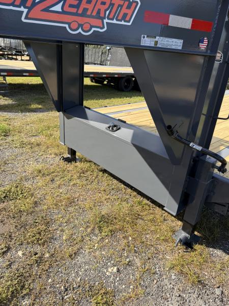 New 2027 Down 2 Earth DTEGN16-30DT Flatbed Trailer; STEEL RAMPS; 30X102