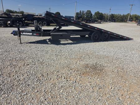 New 2027 Lamar 102X24 TANDEM DECKOVER POWER TILT W/8K AXLES & HYDROJACK