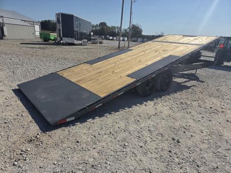 New 2027 Lamar 102X24 TANDEM DECKOVER POWER TILT W/8K AXLES & HYDROJACK
