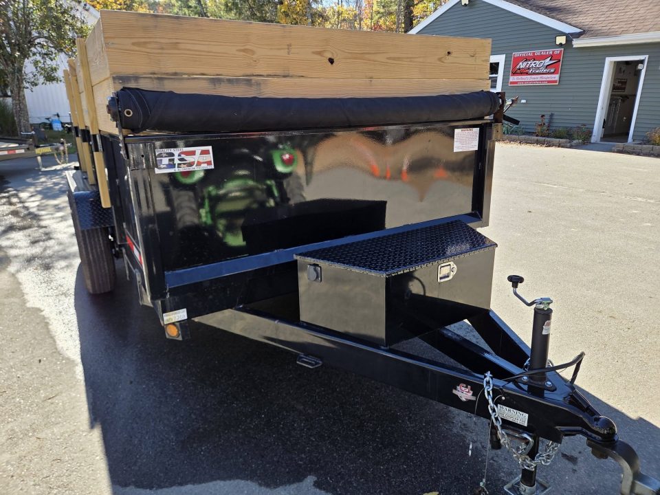 Used 2026 Quality Steel and Aluminum 7x1414,000lb gvwr dump trailer with tarp kit Dump Trailer