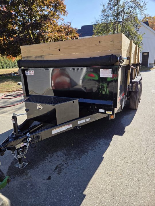 Used 2026 Quality Steel and Aluminum 7x1414,000lb gvwr dump trailer with tarp kit Dump Trailer