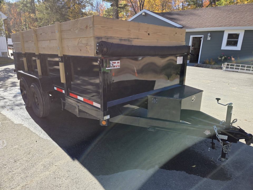 Used 2026 Quality Steel and Aluminum 7x1414,000lb gvwr dump trailer with tarp kit Dump Trailer