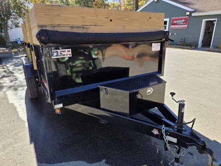 Used 2026 Quality Steel and Aluminum 7x1414,000lb gvwr dump trailer with tarp kit Dump Trailer