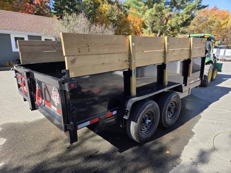 Used 2026 Quality Steel and Aluminum 7x1414,000lb gvwr dump trailer with tarp kit Dump Trailer