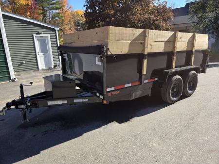Used 2026 Quality Steel and Aluminum 7x1414,000lb gvwr dump trailer with tarp kit Dump Trailer