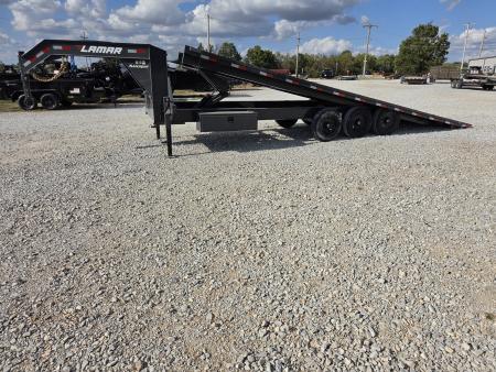 New 2027 Lamar 102X26 TRIPLE 21K GOOSENECK DECKOVER POWER TILT W/TUFF WIRELESS