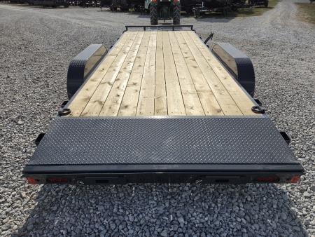 New 2027 Lamar 83X20 TANDEM 7K CAR HAULER W/2' STEEL DOVE & SLIDE OUT RAMPS