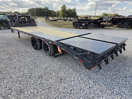 New 2027 Lamar 102X25 TANDEM LO-PRO GOOSENECK W/10K AXLES MAX RAMPS & HDSS SUSPENSION