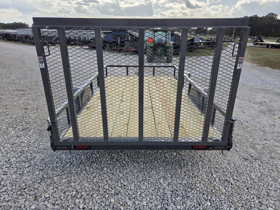 New 2027 Lamar 77X12 SINGLE 3.5K TUBETOP UTILITY W/4" CHANNEL FRAME & 4' SPRING GATE