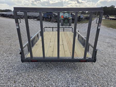 New 2027 Lamar 77X12 SINGLE 3.5K TUBETOP UTILITY W/4" CHANNEL FRAME & 4' SPRING GATE