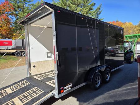 New 2027 Legend Trailers 7.5x18 3 place snowmobile or sxs utv atv motorcycle trailer loaded Snowmobile Trailer
