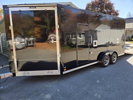 New 2027 Legend Trailers 7.5x18 3 place snowmobile or sxs utv atv motorcycle trailer loaded Snowmobile Trailer