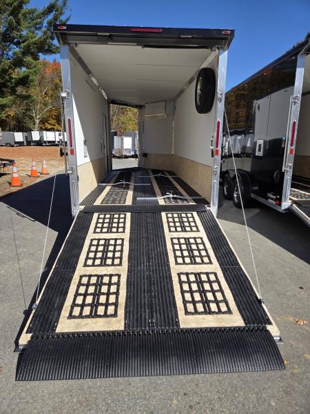New 2027 Legend Trailers 7.5x18 3 place snowmobile trailer extra height sxs atv motorcycle Snowmobile Trailer