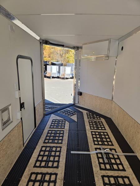 New 2027 Legend Trailers 7.5x18 3 place snowmobile trailer extra height sxs atv motorcycle Snowmobile Trailer