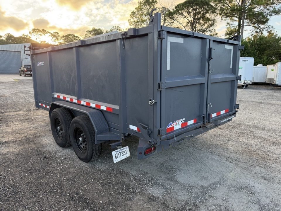 Used 2025 Black Iron Products 7 x 14 Dump Trailer with 4' Sides and 14000K Capacity Dump Trailer