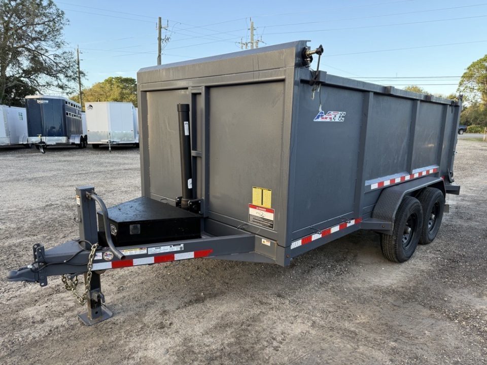 Used 2025 Black Iron Products 7 x 14 Dump Trailer with 4' Sides and 14000K Capacity Dump Trailer