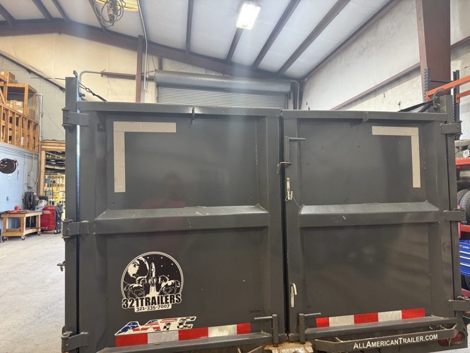 Used 2025 Black Iron Products 7 x 14 Dump Trailer with 4' Sides and 14000K Capacity Dump Trailer
