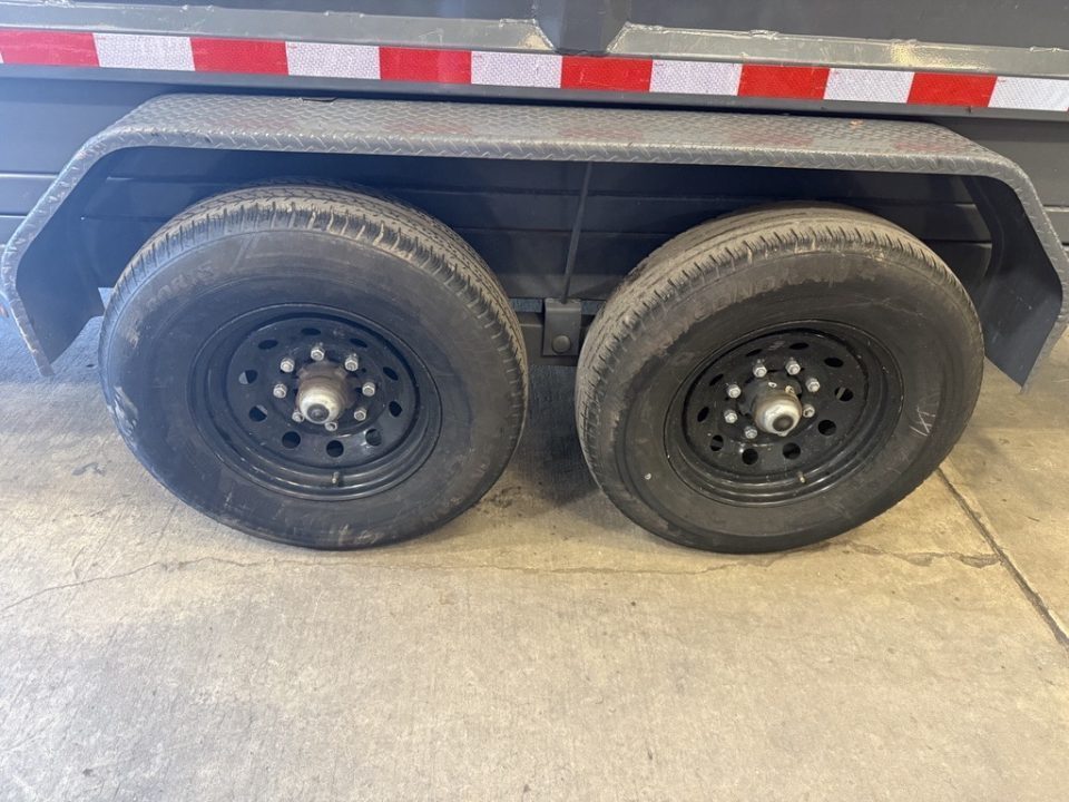 Used 2025 Black Iron Products 7 x 14 Dump Trailer with 4' Sides and 14000K Capacity Dump Trailer