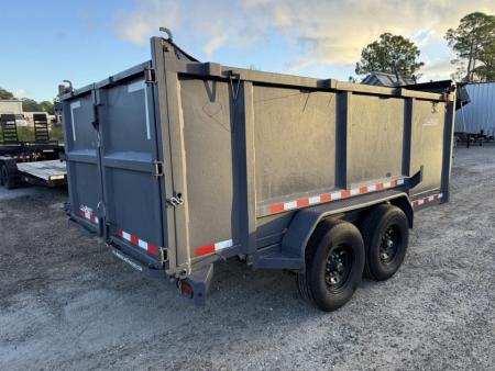 Used 2025 Black Iron Products 7 x 14 Dump Trailer with 4' Sides and 14000K Capacity Dump Trailer