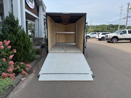 Used Pace American 7' x 16' + V-Nose Enclosed Cargo Trailer with Ramp Door 7K