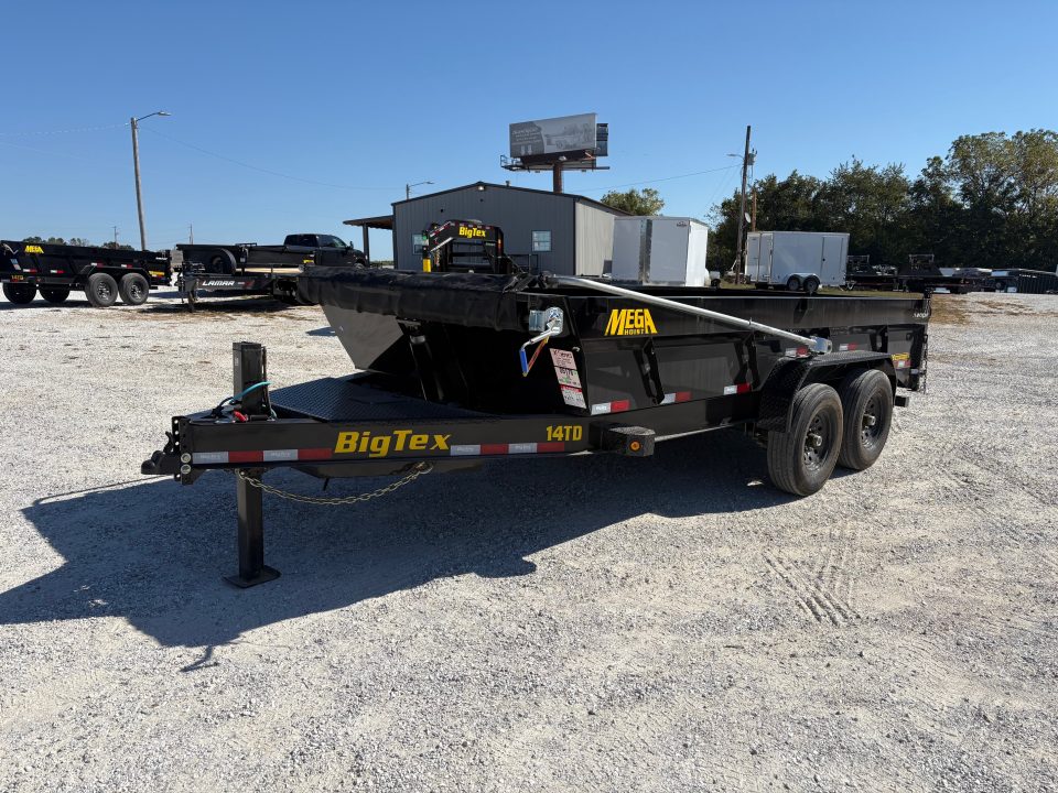 New 2027 Big Tex 83x16 Tandem 15.4K X SERIES Telescopic Dump w/ 7 Gauge Floor & 2' Sides