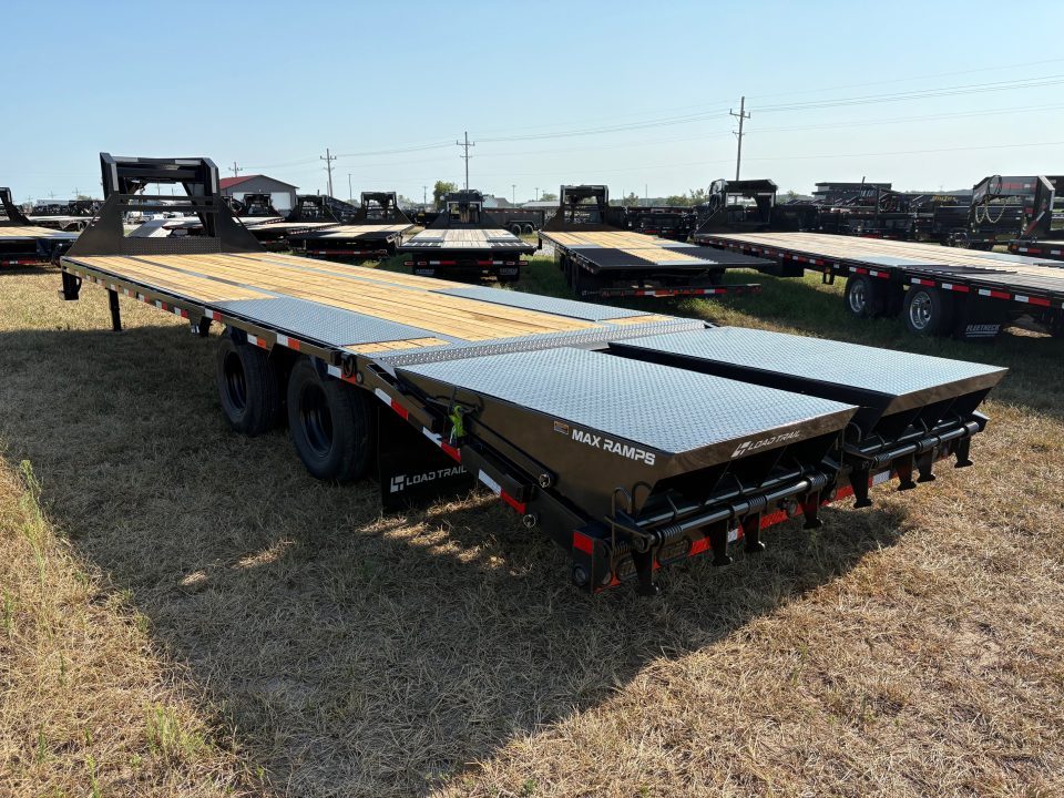 New 2027 Load Trail 102x32 Tandem 24k Flatbed Trailer W/ Max Ramps