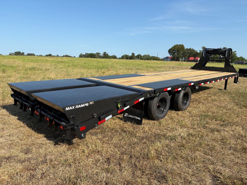 New 2027 Load Trail 102x32 Tandem 24k Flatbed Trailer W/ Max Ramps