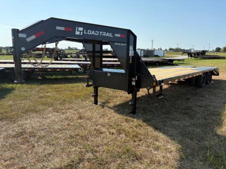 New 2027 Load Trail 102x32 Tandem 24k Flatbed Trailer W/ Max Ramps