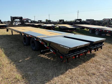 New 2027 Load Trail 102x32 Tandem 24k Flatbed Trailer W/ Max Ramps